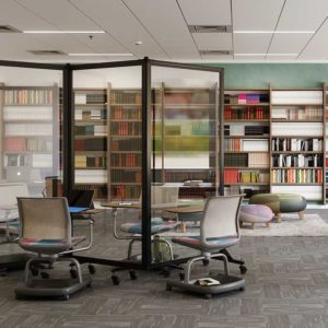 clear divider separating library workspaces