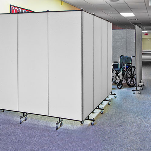 Folding Medical Privacy Screens Double Available Space | Screenflex