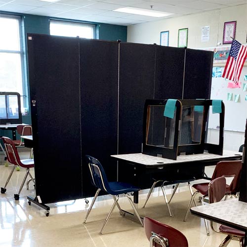 Intervention Classroom Privacy Dividers - Screenflex Partitions